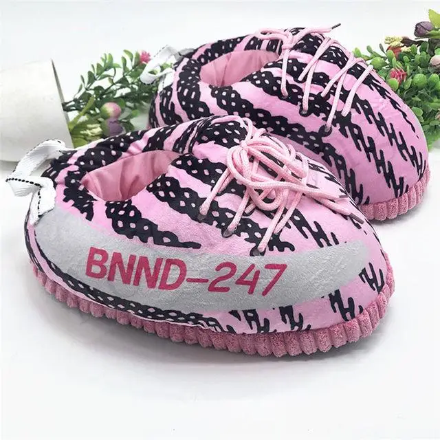 funny unisex oversize comfy sneakers slippers bedroom warm slides