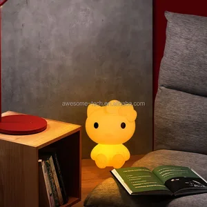 Cartoon Night Lamp Colorful Hello Kitty Light Landscape Decoration Lighting