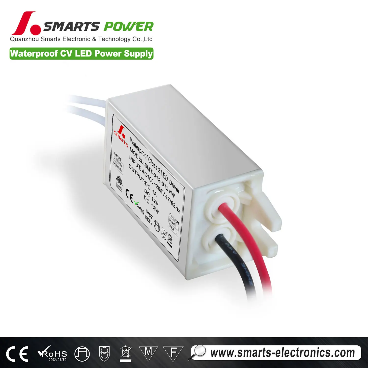 Mini Size Constant Voltage Dc Power Supply 12v 1a for Led Light bar