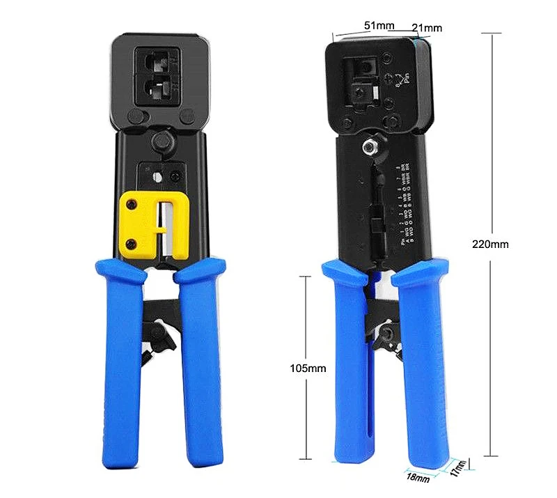 Cable Tools Rj45 Crimping Tool Cat5e Cat6 Multiple Krimptang Plier ...