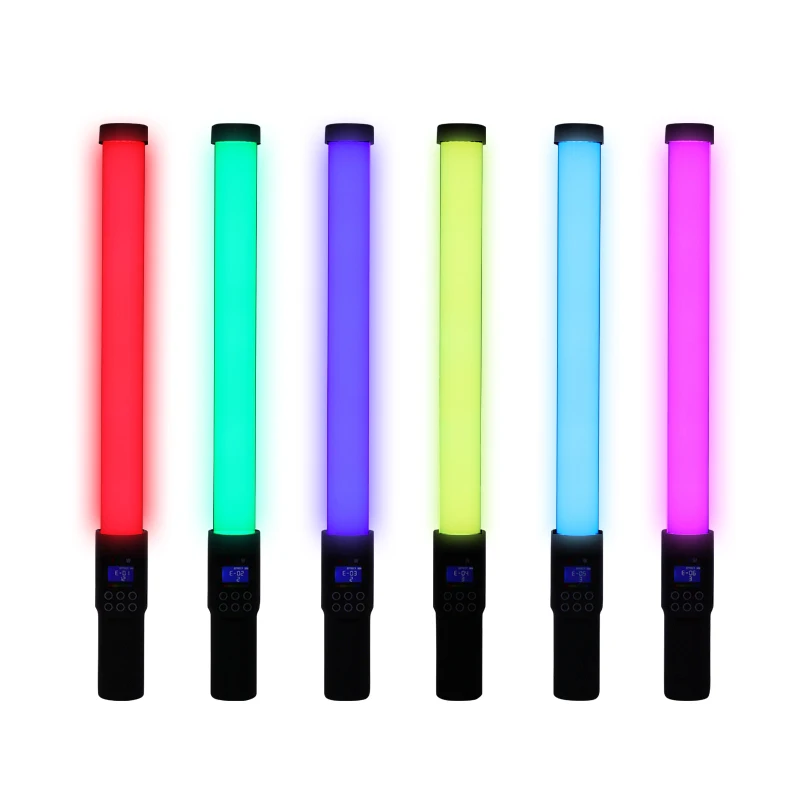 Handheld LED RGB Stick Tube Fill Lights Photography Live Rechargeable LED Wand Lights for Vlog Video