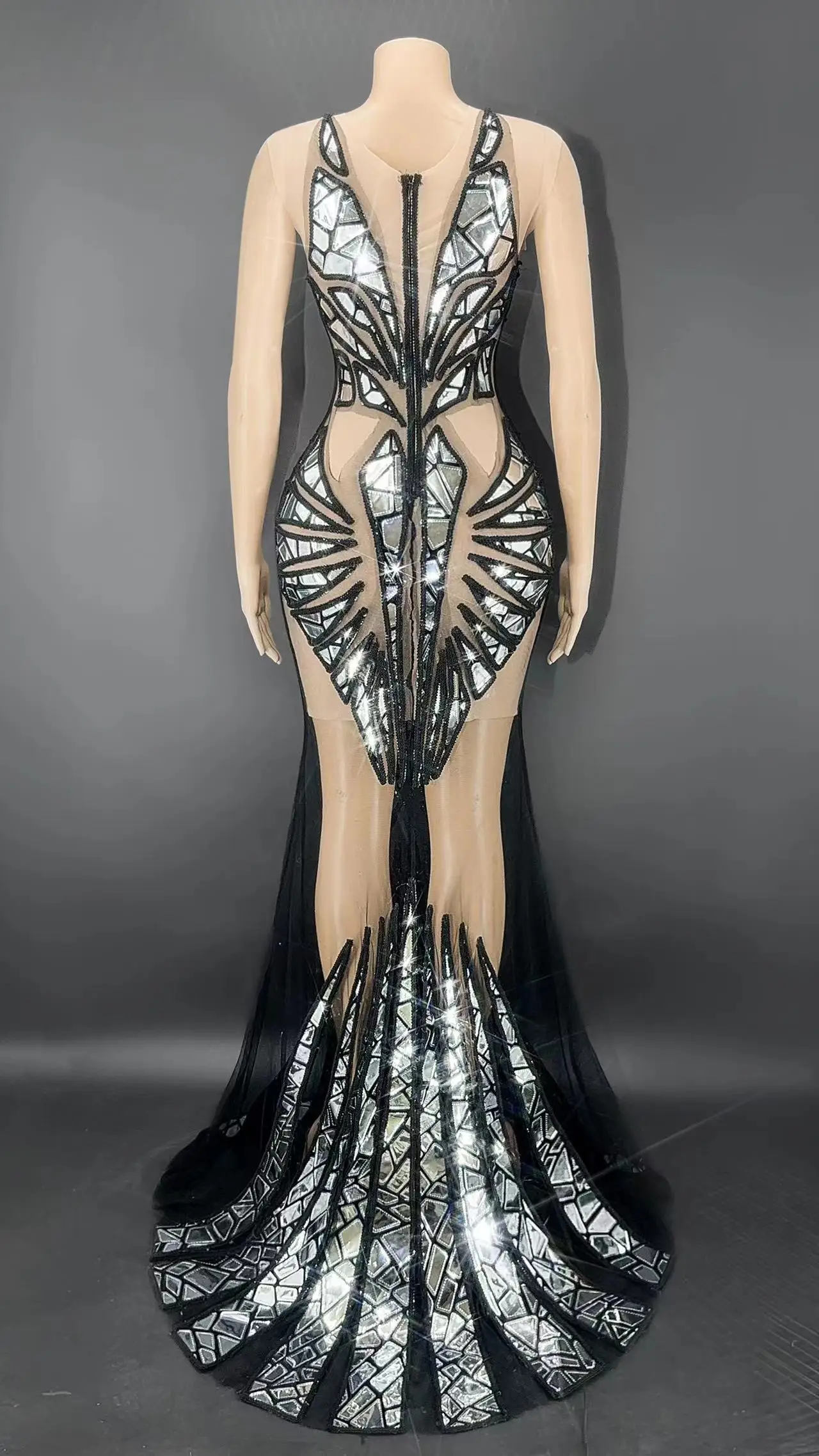 Summer Dress 2022 Long Sparkly Sequined Crystal Formal Evening Dress Black Luxury Mermaid Elegant Party Dresses for Women Summer Dress 2022 Long Sparkly Sequined Crystal Formal Evening Dress Black Luxury Mermaid Elegant Party Dresses for Women