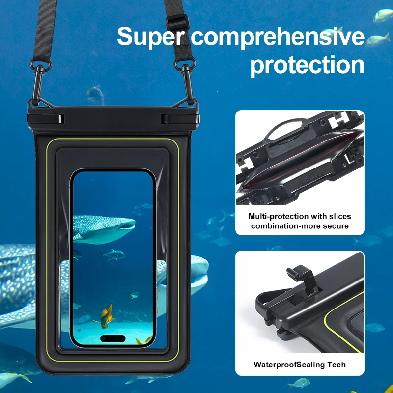 Новинка водонепроницаемая сумка для телефона 7 5 дюйма из ПВХ IPX8