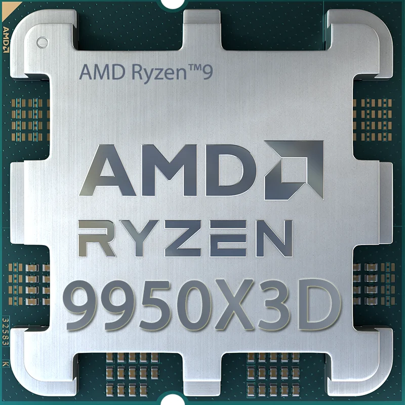 CPU AMD Ryzen 9 9950X3D AMD Ryzen 9 9950X3D - 16-Core CPU with 5.2 Ghz Frequency