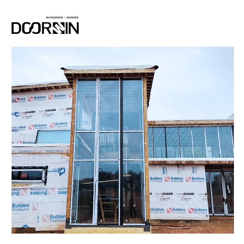 Doorwin Residential South Carolina Project Aluminum Double Glazing Unitized Glass Curtain Wall