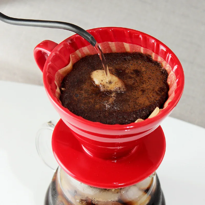 Ceramic Conical Hand-brewed Coffee Filter Cup Spiral Drip Filter 1-2 Cups  2-4 Cups Coffee Utensils| Alibaba.com