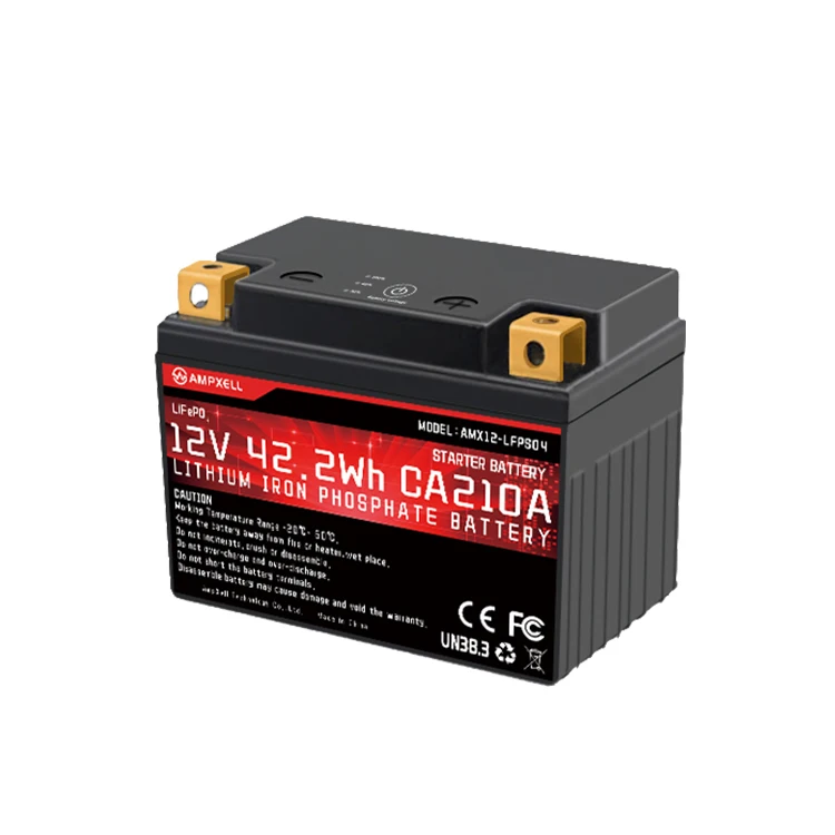 AMPXELL 12V 45Wh CA210A Powersports Motorcycle Start Battery High  Discharge Rate for Electric Generator Honda Kawasaki