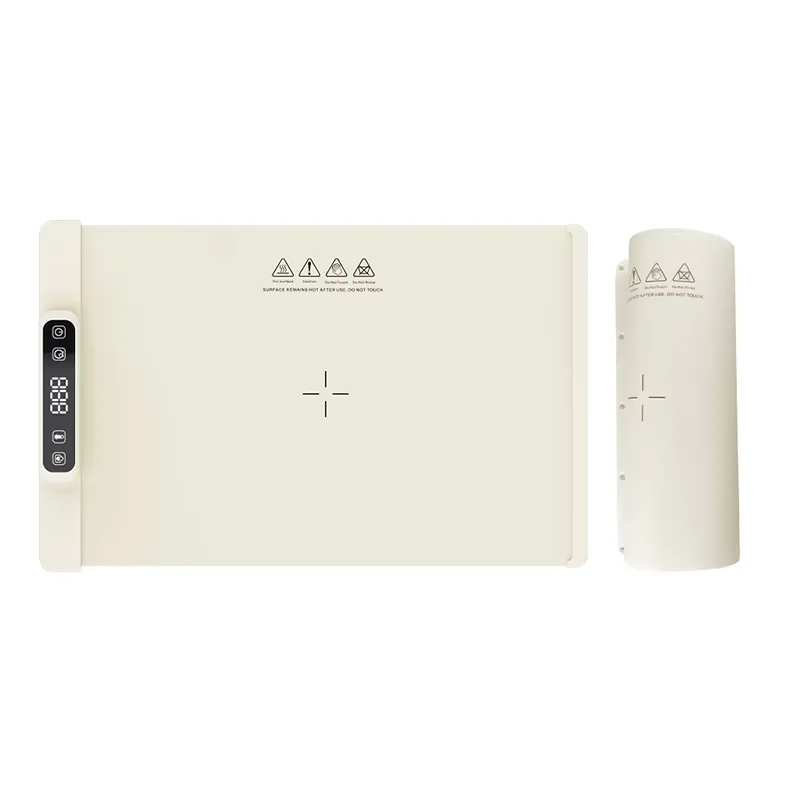 柔軟な巻き取り可能なシリコン食品ウォーマー スマートホーム パーティー 多機能 折りたたみ式 食品ウォーマー 加熱保温 食品配膳ボード 3