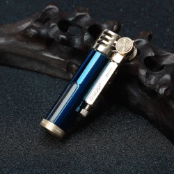 ZORRO灯油ライター詰め替えレトロオイルライター砥石ガラス透明