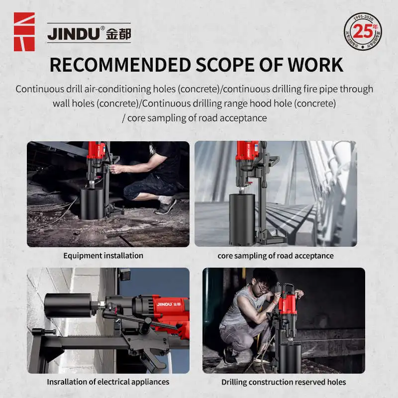New Product Listing Easy to Carry Industrial Drilling Brick Wall Core Drilling Machines for Wall Drilling