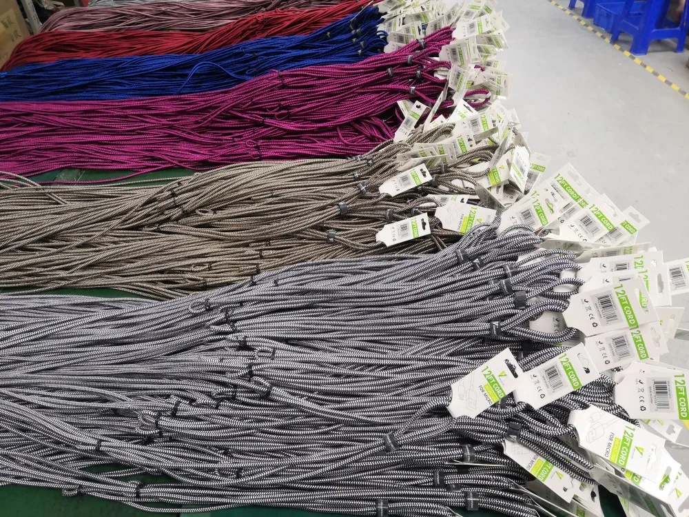 Free Shipping Fast Charging 10FT Nylon Braided Micro USB Data Cable Type C Charging Cable For Iphone - ANKUX.COM
