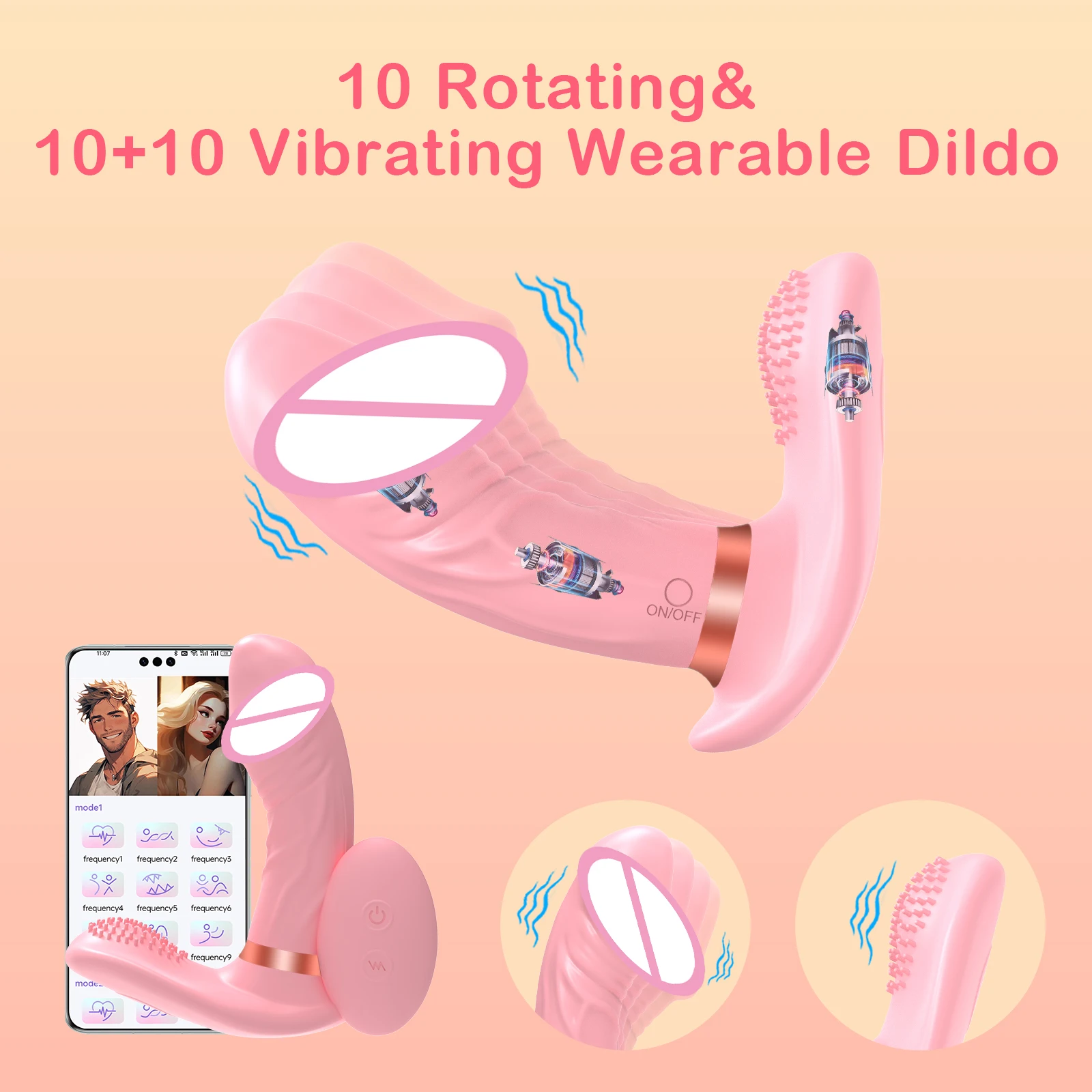 vibrator on clit during sex Hands-Free Clitoral Vibrator for Couples main image 1