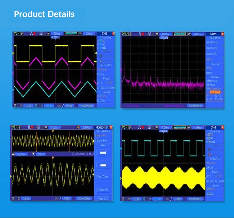 2 Channel Oscilloscope Signal Generator 40k Record Length 1gs/s ...