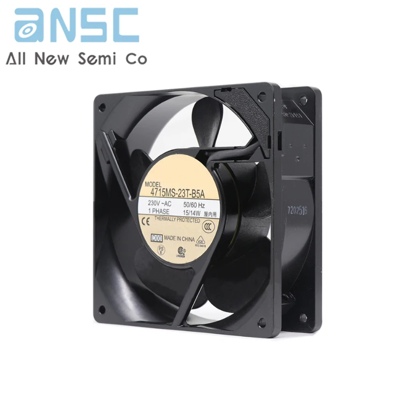 Original Axial flow fan 4715MS-23T-B5A 15/14W 12038 0.16A 50Hz 2900rpm Industrial AC ventilation and heat dissipation ball fan