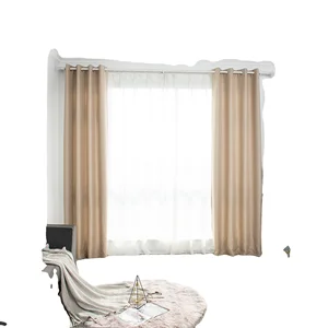 100% Polyester Curtain Blackout Luxury Grommets Bedroom Window Fabric Curtains for the Hotel  Bedroom