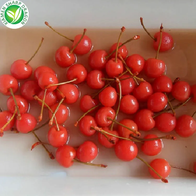 Sharp Dragon Red Cherry Style Canned Thai Fruit 1 Ton Dry Edible Chinese Canned Food 3 Years Shelf Life Preserved With Syrup