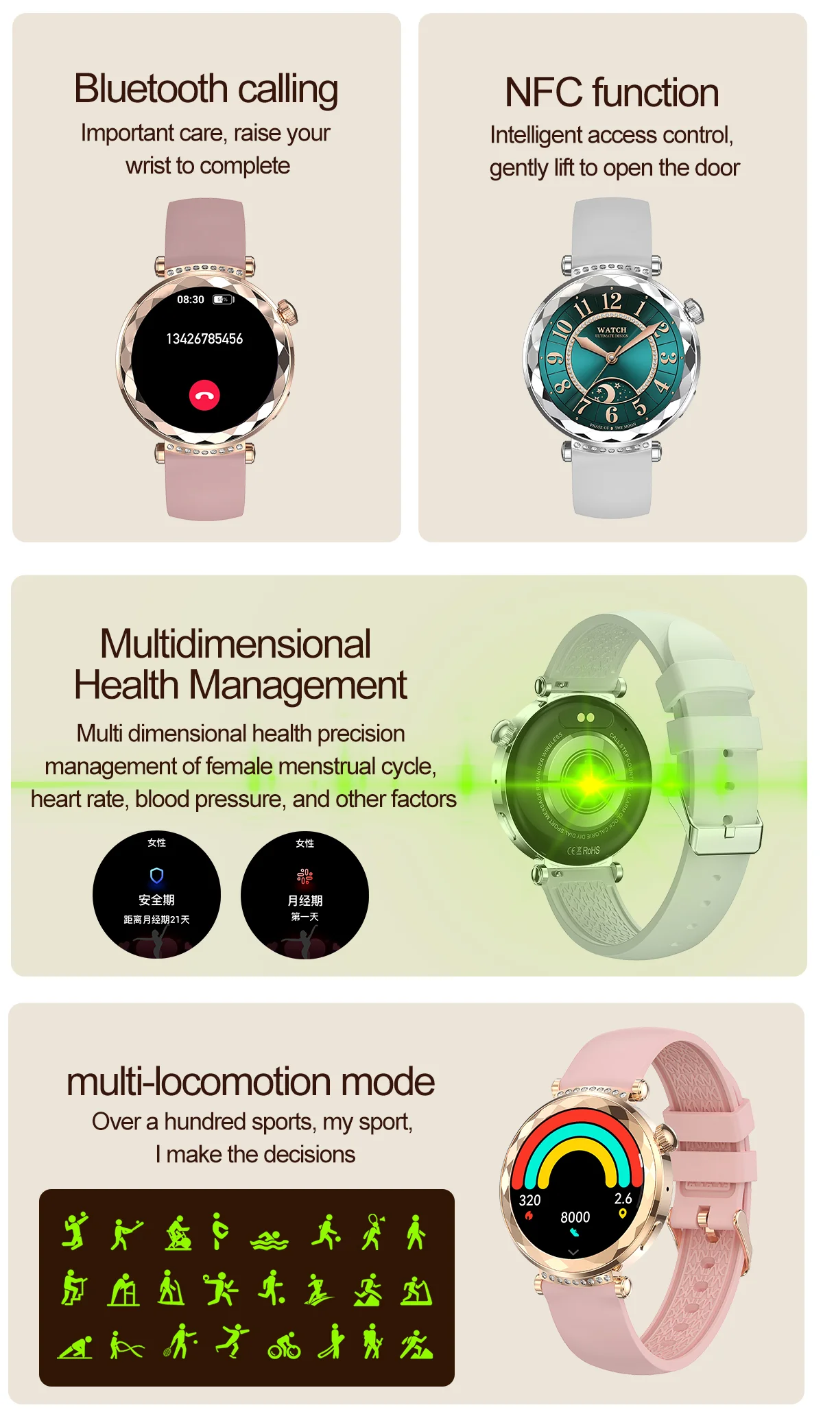 If you are searching for a supplier of a product with perfect quality control and highly competitive prices, which gives you an advantage in expanding your local market, then contact us now!  Competitive suppliers of  HK88 Smartwatch for Lady BT Call IP68 Waterproof 1.19inch Amoled Screen Women's Health Heart Rate Fashion Smart Watch 2025