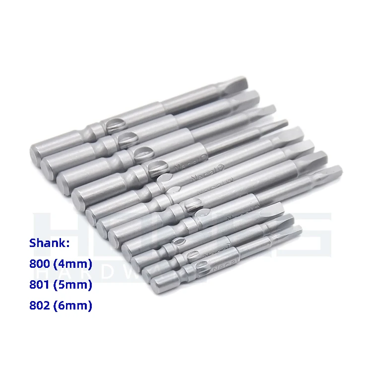 100 Pack ENKAY #2 Robertson Square Screwdriver Bits - Magnetic Tip - R2 S2