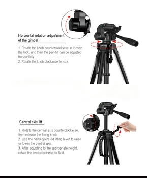 F3366T Fishing Light Bracket Camera Tripod F360T Telescope Tripod Live Streaming Bracket detail image