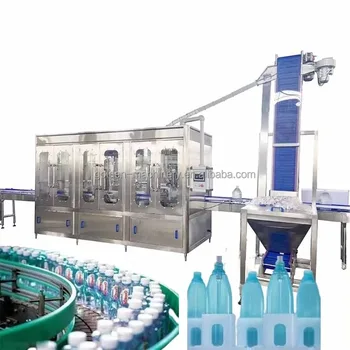 Golden Machinery Water Bottling Plant Rotary Gravity Filling And Sealing Packing Monoblock Machine