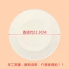 9-inch paper plate (approximately 23cm in diameter)