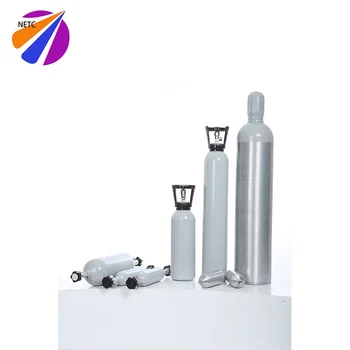 NETC Factory Sale  Aluminum Cylinders for  Industrial Gases / High Purity Gas   150Bar -200Bar  1L to 50L for  Oxygen CO CO2 Ar