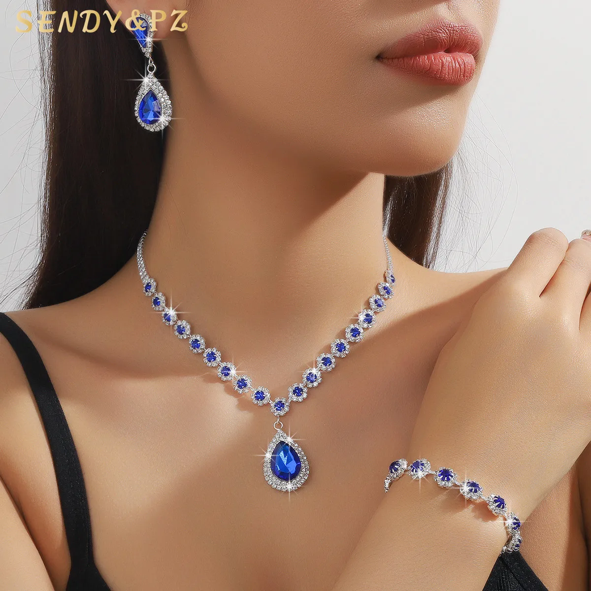 Luxury Bridal Crystal Jewelry Set