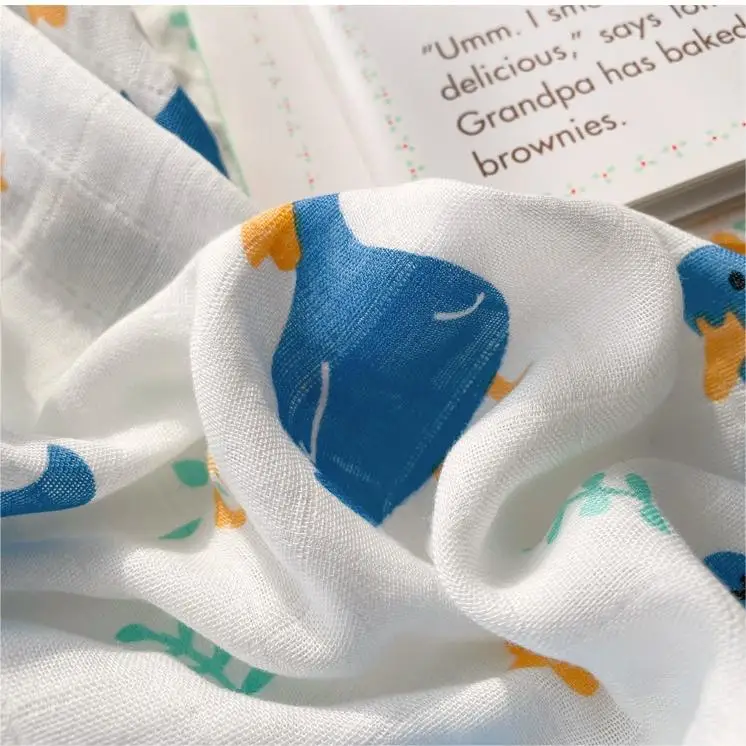 Premium Summer Baby Muslin Bamboo Cotton Newborn Bath Towel Swaddle blanket Ultra Soft Warm Absorbent Unisex Cover for Girl Boy details