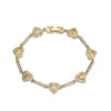Bracciale in oro giallo con diamanti