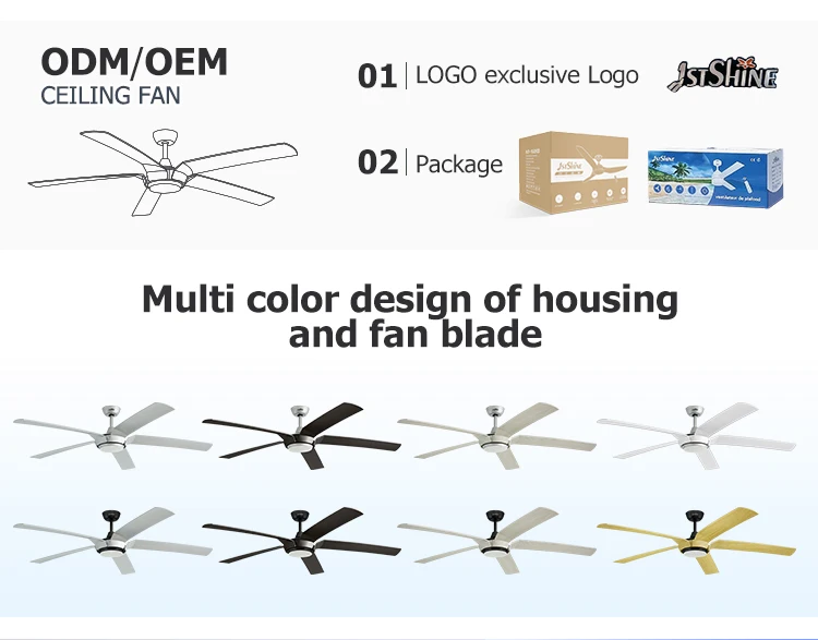 1stshine Led Ceiling Fan Home Dimmable Light Remote Control Ceiling Fan