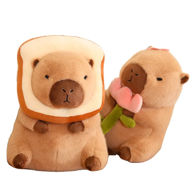 Capybara Plush Toys Soft New Dinosaur Unicorn Avocado Rabbit Doll 10 cm Birthday Cotton Fabric PP Bag Made of Polyester