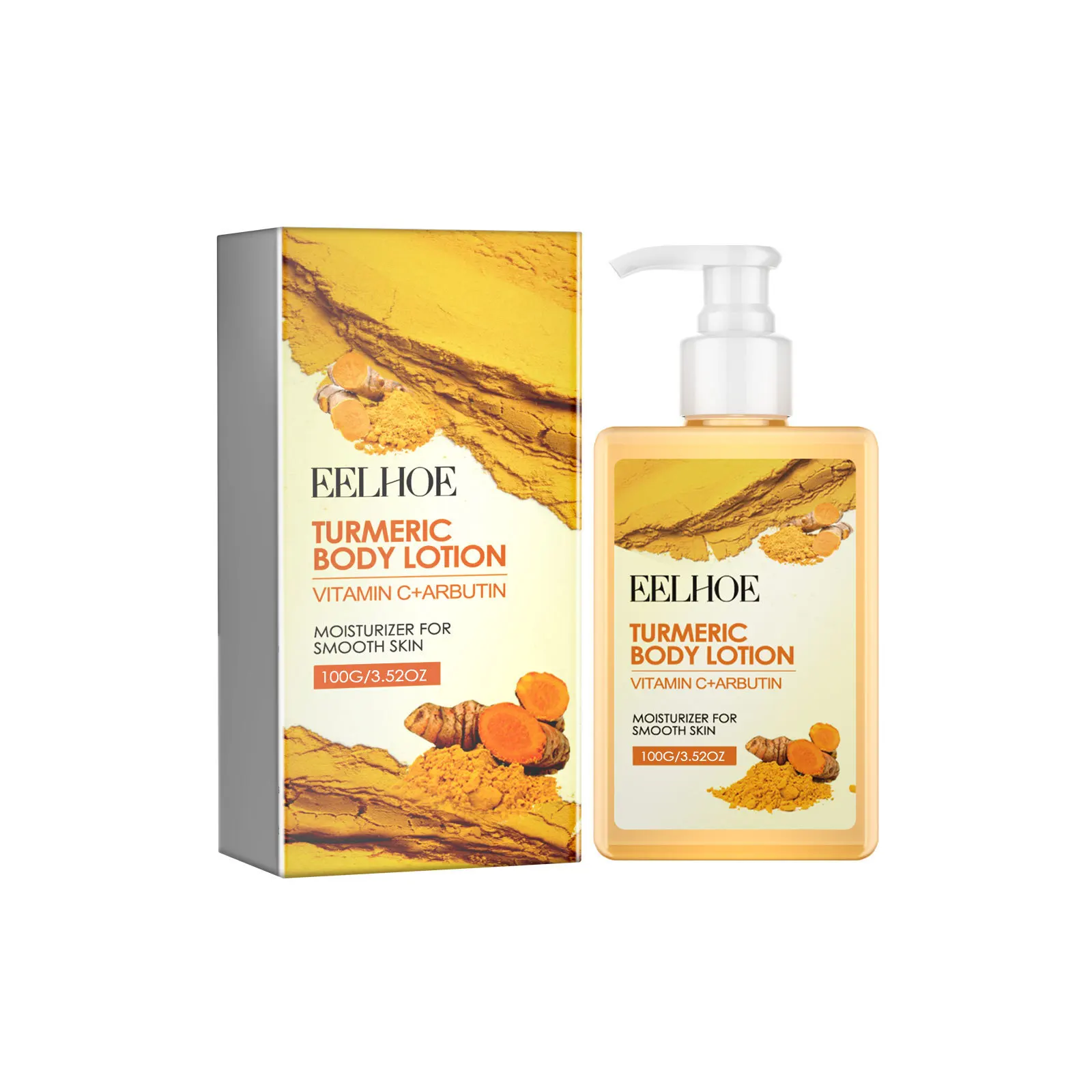 EELHOE Moisturizing Brightening Vitamin C Turmeric Whitening Body Lotion Cream 100ml