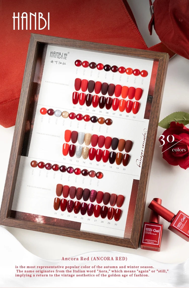 product vinimay rose red gel polish set 30 colors professional nail gel polishes ready to ship quick drying gel polish collection-2