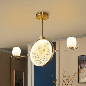 Enamel Colored New Chinese Restaurant Pendant Light High-End Designer Style Tea Room Pendant Light
