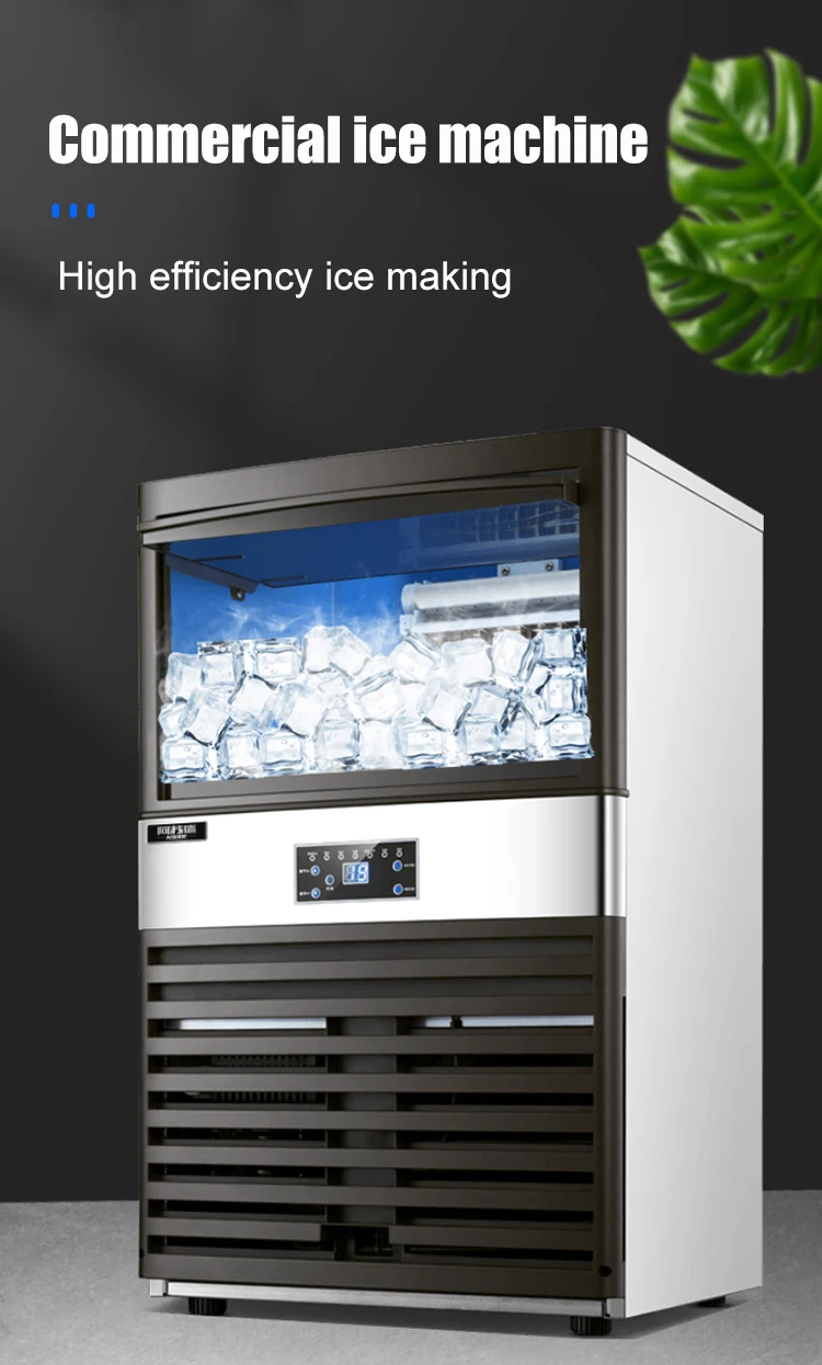 Rebirth Machine Rebirth 60kg-1200kg Commercial Automatic Cube Ice Maker Machine Crystal ...