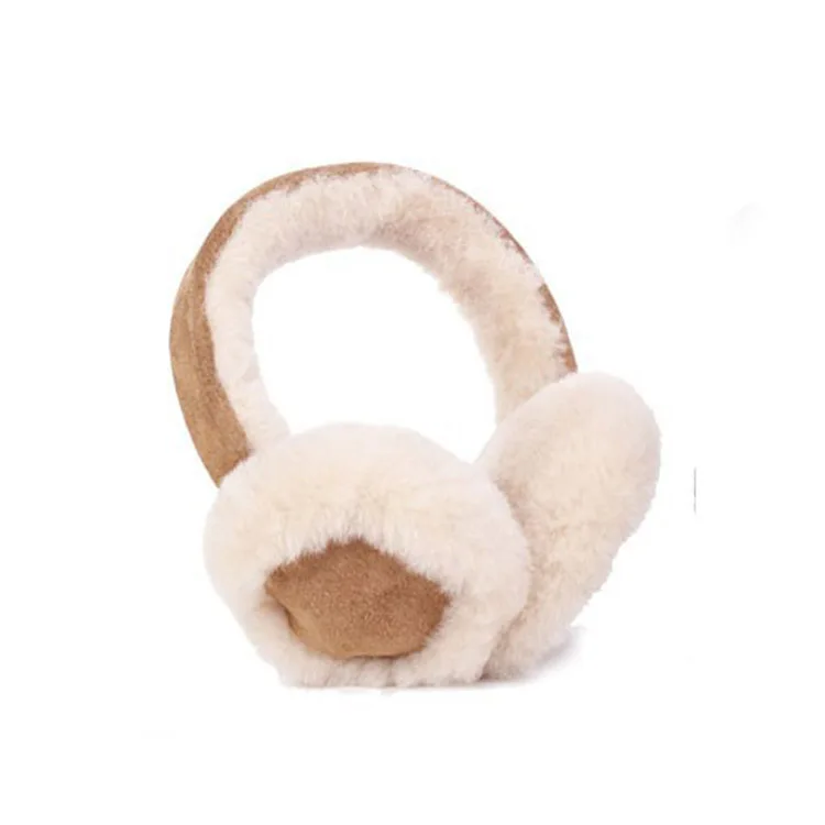 100% меховые наушники из овчины женские зимние теплые защитные для детей