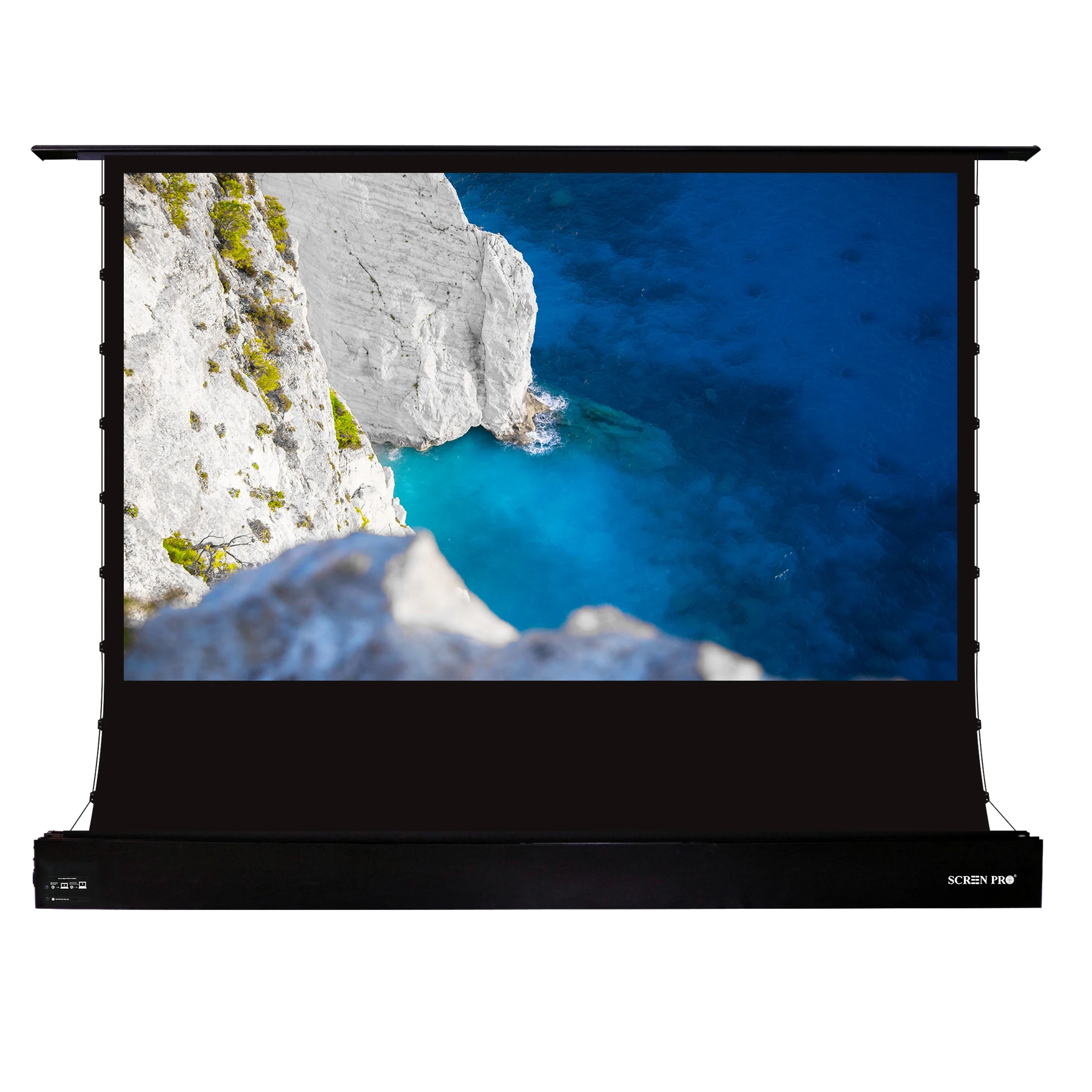 Высококачественный напольный ALR-экран 120 дюйма 16:9 для проектора VAVA 4K, моторизованные проекционные экраны