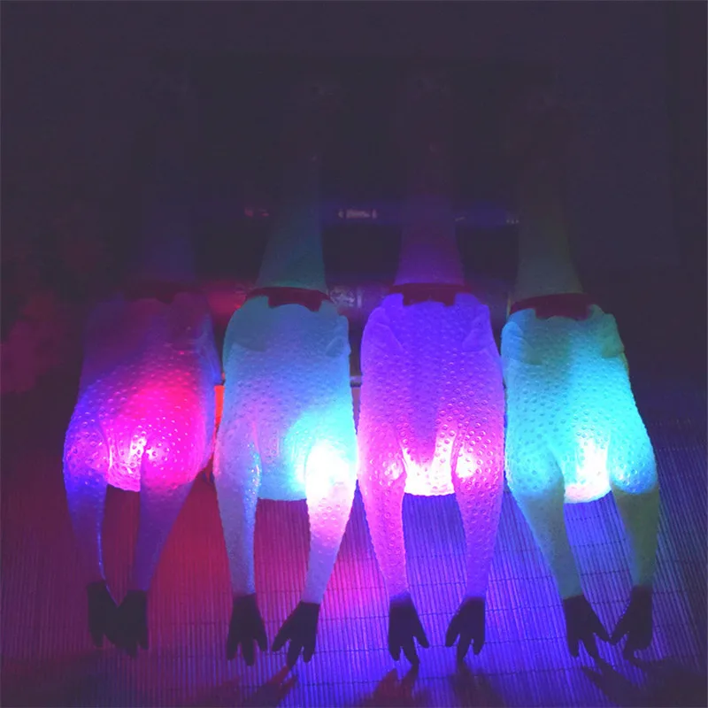 Factory Direct New and Unique Luminous Screaming Chicken Toy Plastic Decompressing Chicken for Ventilation