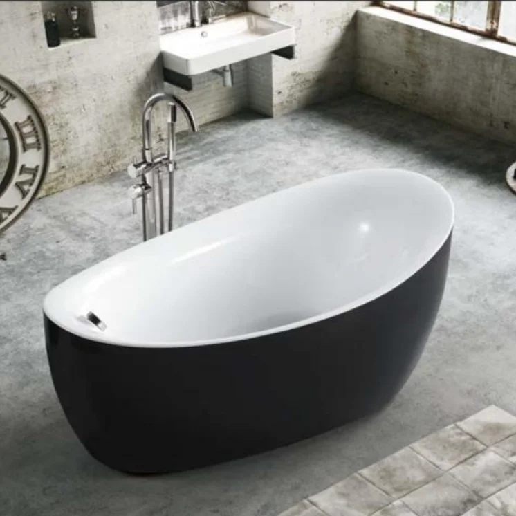 Hot Sell Europe Artificial Solid Surface Stone Bath Tub Bathroom Freestanding Bathtub for Hotel Project