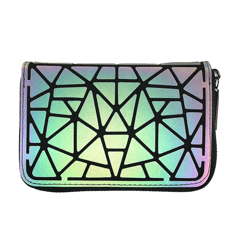 Wholesale New unisex Short Wallet Geometric Luminous Wallet Female Min  Clutch Bags Standard Wallet Purse Card Holder Noctilucent purse From  m.