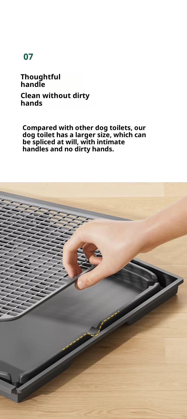 product wholesale new splicing dog toilet large size suitable for small medium and large dogs easy to clean pet supplies977-6