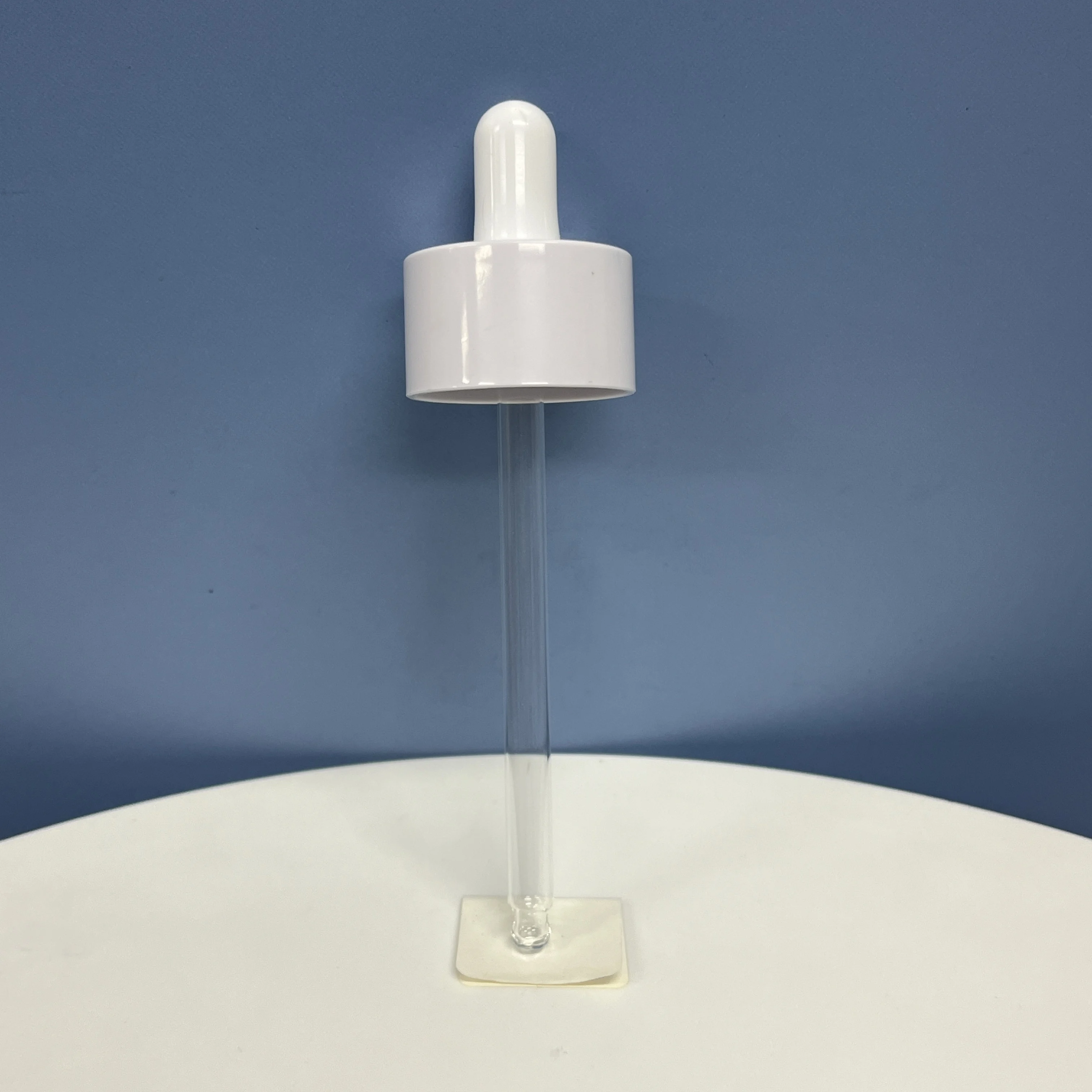 30ml 60ml Glass Dropper Bottle with 20mm White Press Dropper Button and Aluminum Gold Dropper Cap