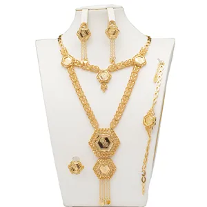 Hot Indian Gold Plated Fashion Jewelry Set Brides Wedding Party Wedding Set