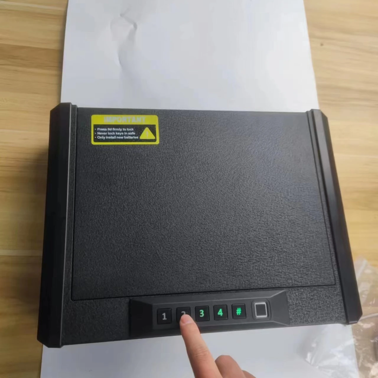 2024 новый продукт сейф для отпечатков пальцев ручной пистолет высокая сталь электронный быстрый доступ Портативный биометрический