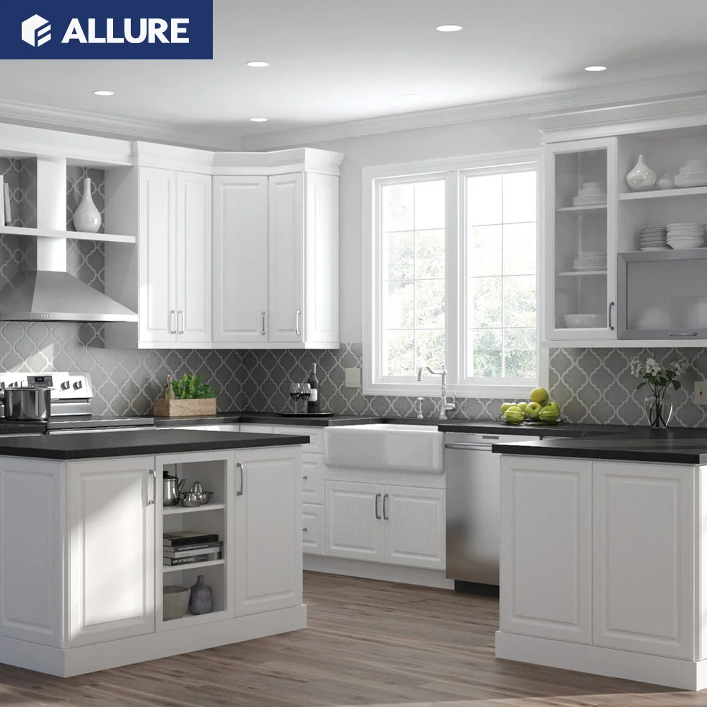 Allure Modern Zambia Build In Wooden Plywood Used Kitchen Storage