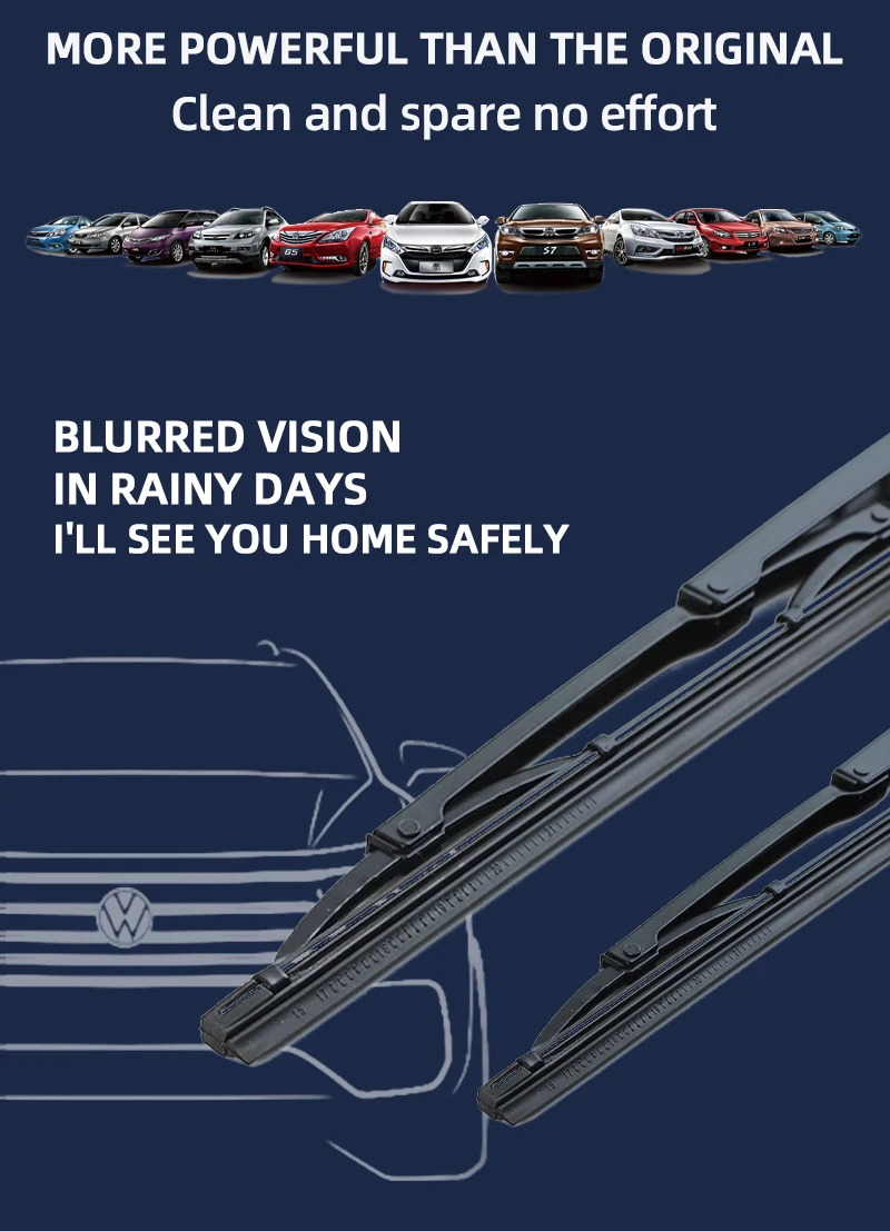China Factory Wholesale Auto Hybrid Wiper Blade High Quality Car
