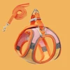 Orange + pink