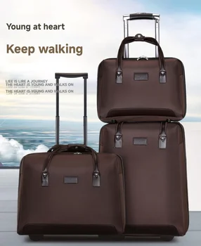 Hot Expandable Lightweight Suitcase Set Travel Set Includes Tote Bag 20-Inch Carry on Oxford Travel Luggage With Small Case