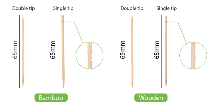AC Factory All Kinds Packing High Quality Bamboo Toothpicks