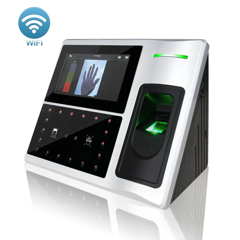 Large Capacity Palm and Face and Biometric Time Attendance System and Access Control Terminal with WIFI